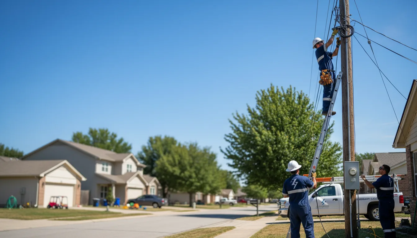 Residential electrician providing installation services in Belle Plaine, KS